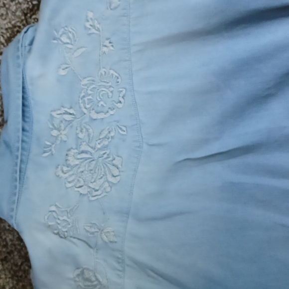 Grace In LA Snap Front Embroidered Shirt- XL - Picture 9 of 10